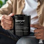 Lawyer Definition Ceramic Mug 11 oz Black - Panvola