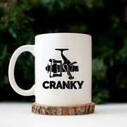 Cranky Fishing Ceramic Mug 11 oz White - Panvola