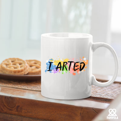 I Arted Artist Ceramic Mug 11 oz White