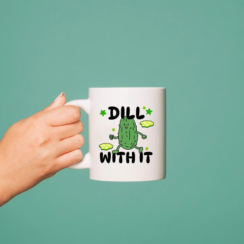 Dill With It Ceramic Mug 11 oz White - Panvola