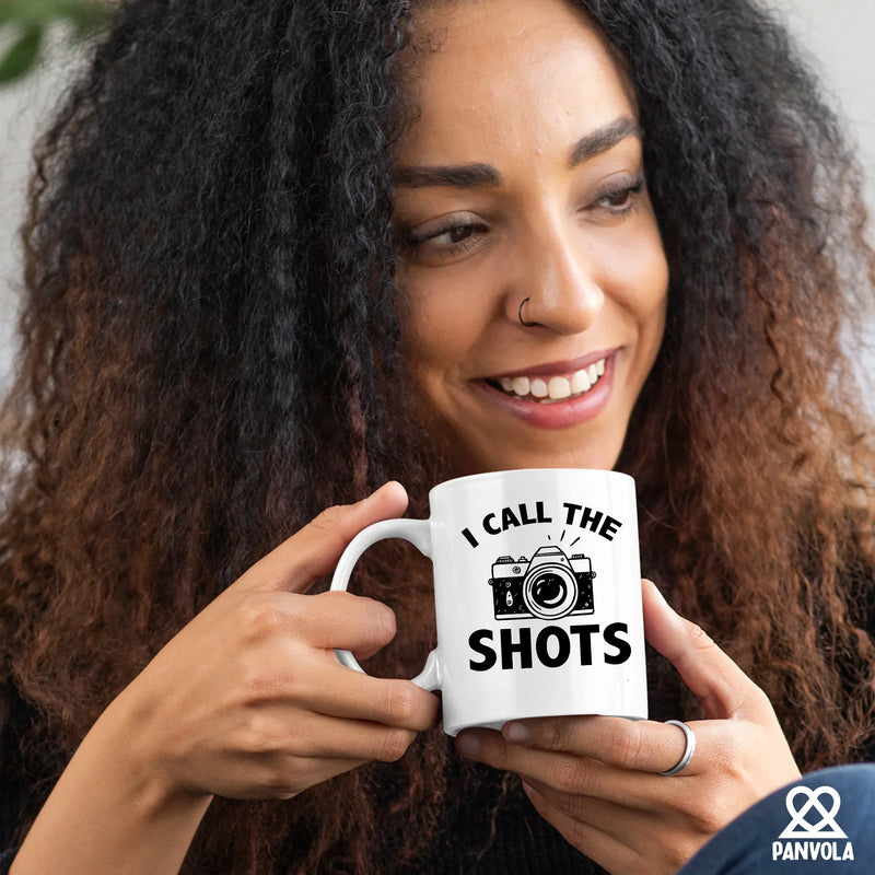 I Call The Shots Ceramic Mug 11 oz White - Panvola