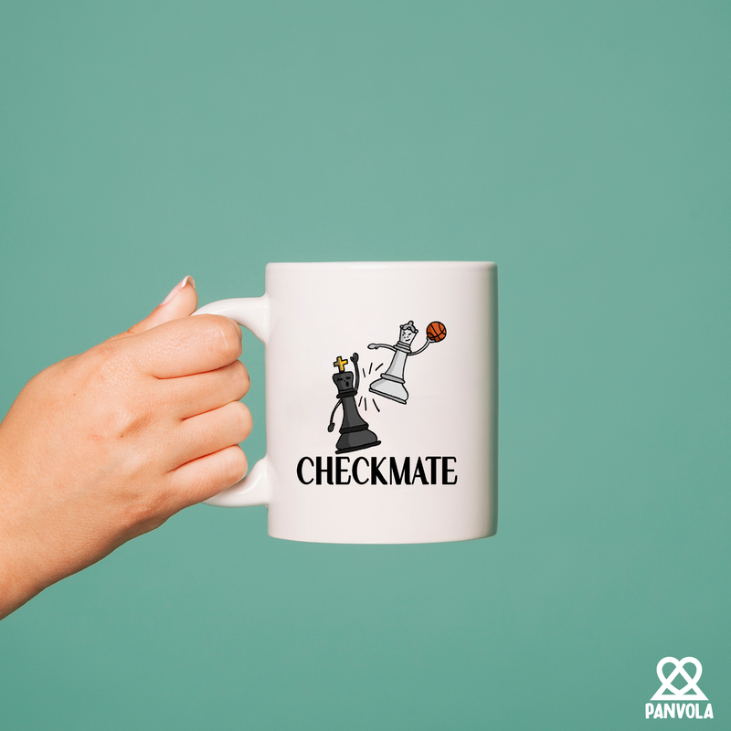 Checkmate Chess  Ceramic Mug 11 oz White