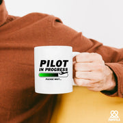 Pilot In Progress Ceramic Mug 11 oz White - Panvola
