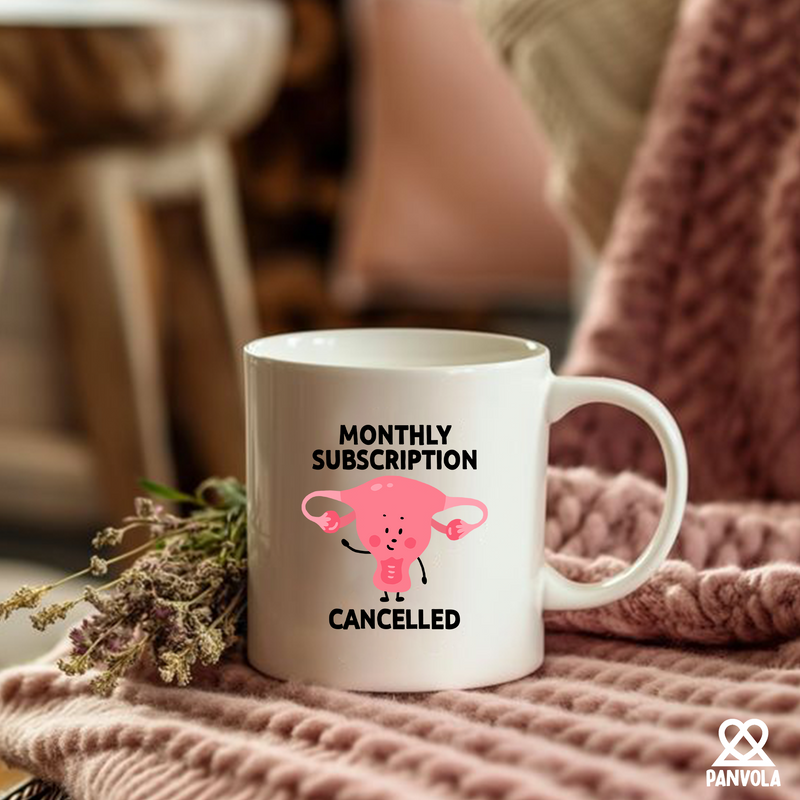 Monthly Subscription Cancelled Ceramic Mug 11 oz White