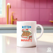 Kitten Nuggets Ceramic Mug 11 oz Whte - Panvola