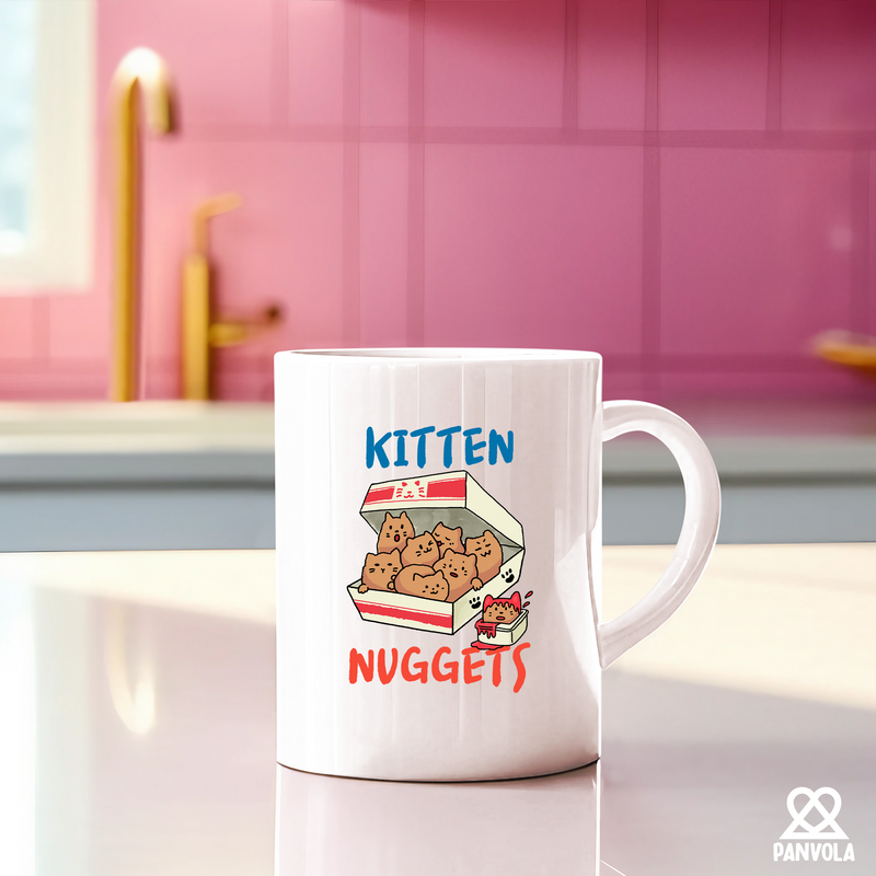 Kitten Nuggets Ceramic Mug 11 oz Whte