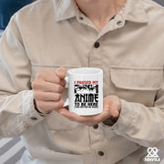 I Paused My Anime To Be Here Ceramic Mug 11 oz White - Panvola