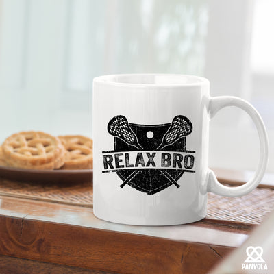 RELAX BRO Ceramic Mug 11 oz White