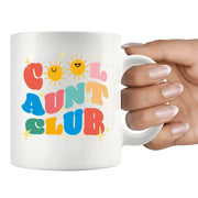Cool Aunt Club Auntie Gifts Ceramic Mug 11 oz White - Panvola