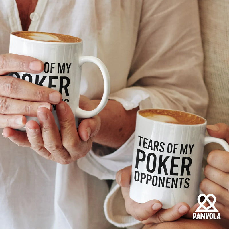 Tears of My Poker Opponents Ceramic Mug 11 oz White - Panvola