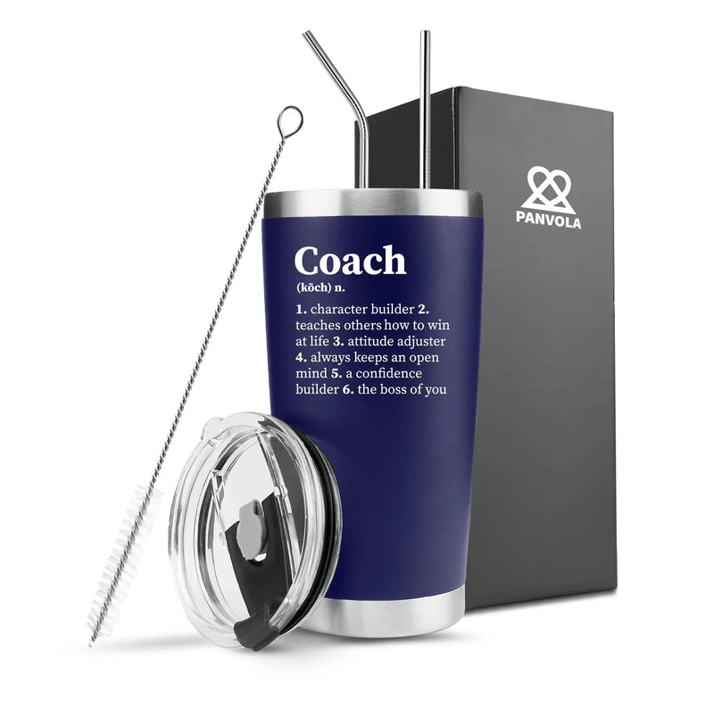 Coach Noun Definition Vacuum Insulated Tumbler Blue 20 oz - Panvola