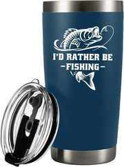 I'd Rather Be Fishing Vacuum Insulated Tumbler - Panvola