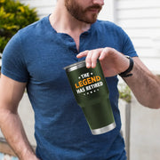 The Legend Has Retired Vacuum Insulated Stainless Steel Tumbler Khaki - Panvola