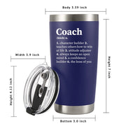 Coach Noun Definition Vacuum Insulated Tumbler Blue 20 oz - Panvola