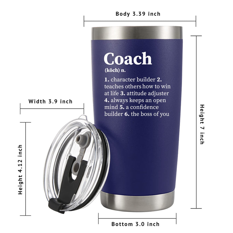 Coach Noun Definition Vacuum Insulated Tumbler Blue 20 oz