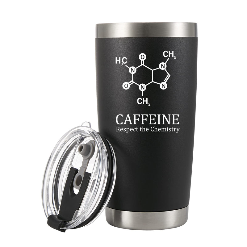Caffeine Respect the Chemistry Vacuum Insulated Stainless Steel Tumbler