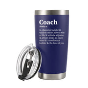 Coach Noun Definition Vacuum Insulated Tumbler Blue 20 oz - Panvola