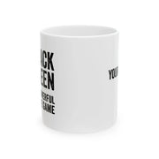 Personalized Black Queen Most Powerful Piece In The Game Customized Ceramic Mug 11 oz White - Panvola