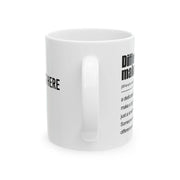 Personalized Difference Maker Definition Customized Ceramic Mug 11 oz White - Panvola