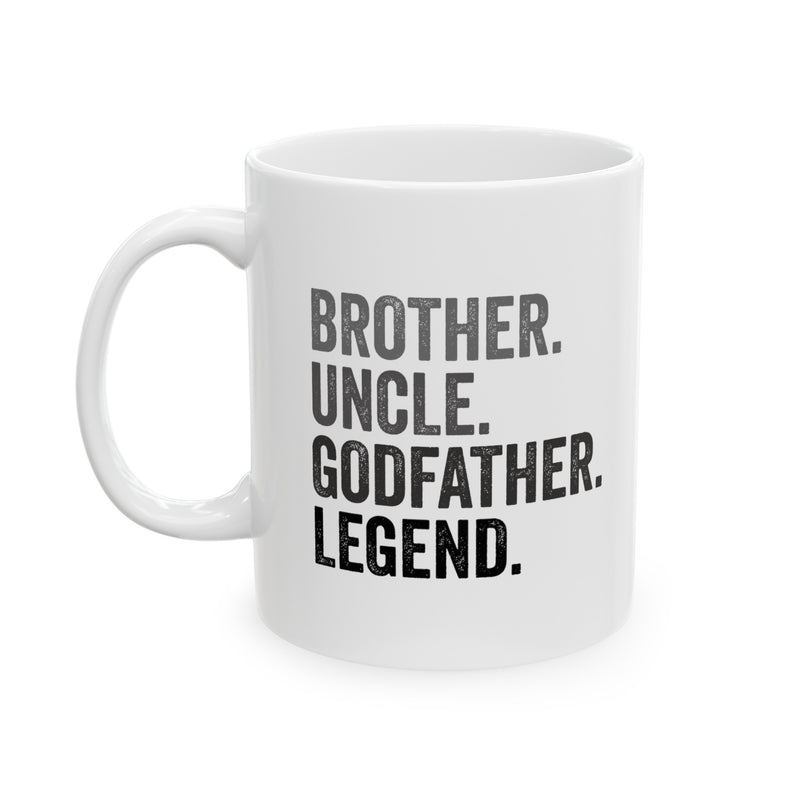 Personalized Brother. Uncle. Godfather. Legend. Ceramic Mug 11 oz White