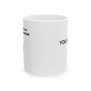 Personalized Hold On Partner I'm Overstimulated Customized Ceramic Mug 11 oz White - Panvola