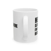 Personalized Heaven Is My Home Ceramic Mug 11 oz White - Panvola
