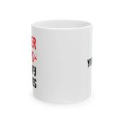 Personalized Murder Shows and Comfy Clothes Ceramic Mug 11 oz White - Panvola