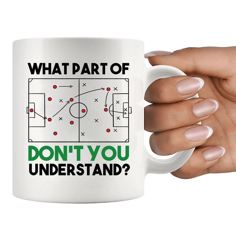 What Part Don’t You Understand Soccer Ceramic Mug 11 oz White.