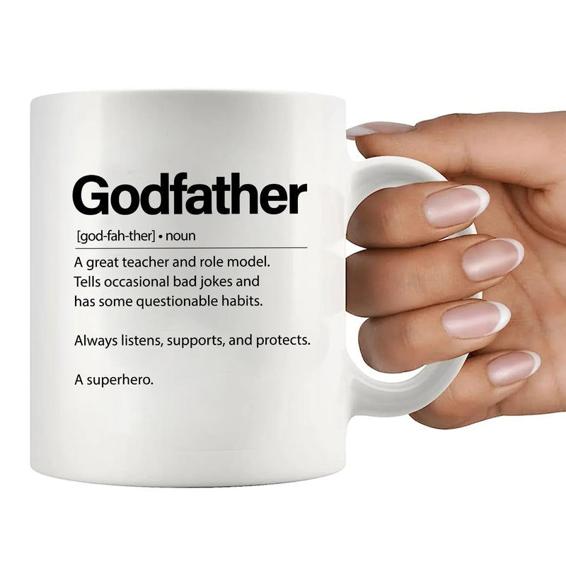 Godfather Definition Mug 11 oz White - Panvola