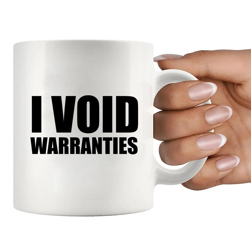 I Void Warranties Ceramic Mug 11 oz White - Panvola