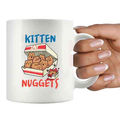 Kitten Nuggets Ceramic Mug 11 oz Whte