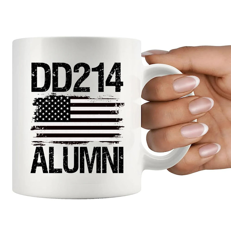 DD214 Alumni Ceramic Mug 11 oz White - Panvola