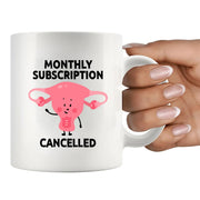 Monthly Subscription Cancelled Ceramic Mug 11 oz White - Panvola