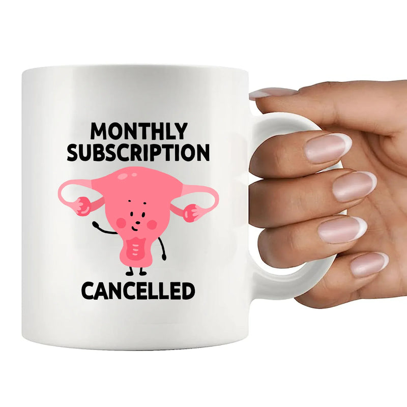 Monthly Subscription Cancelled Ceramic Mug 11 oz White - Panvola