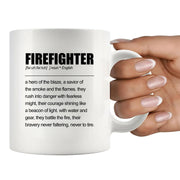 Firefighter Definition Mug 11oz White - Panvola