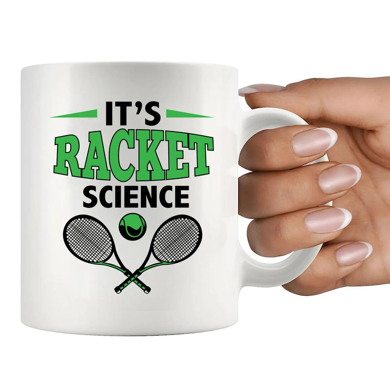 It's Racket Science Ceramic Mug 11 oz White - Panvola