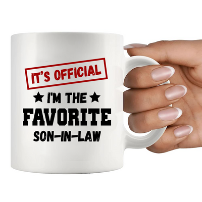 It's Official I'm The Favorite Son-In-Law Ceramic Mug 11 oz White