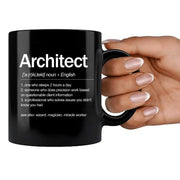 Architect Definition Ceramic Mug 11 oz Black - Panvola