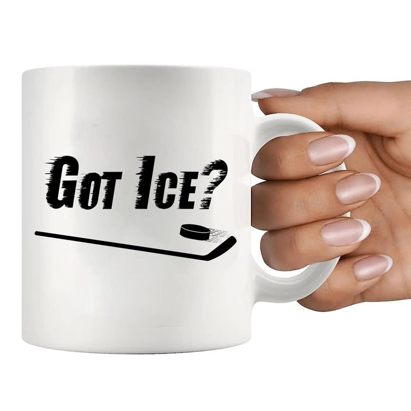Got Ice? Ceramic Mug 11 oz White - Panvola