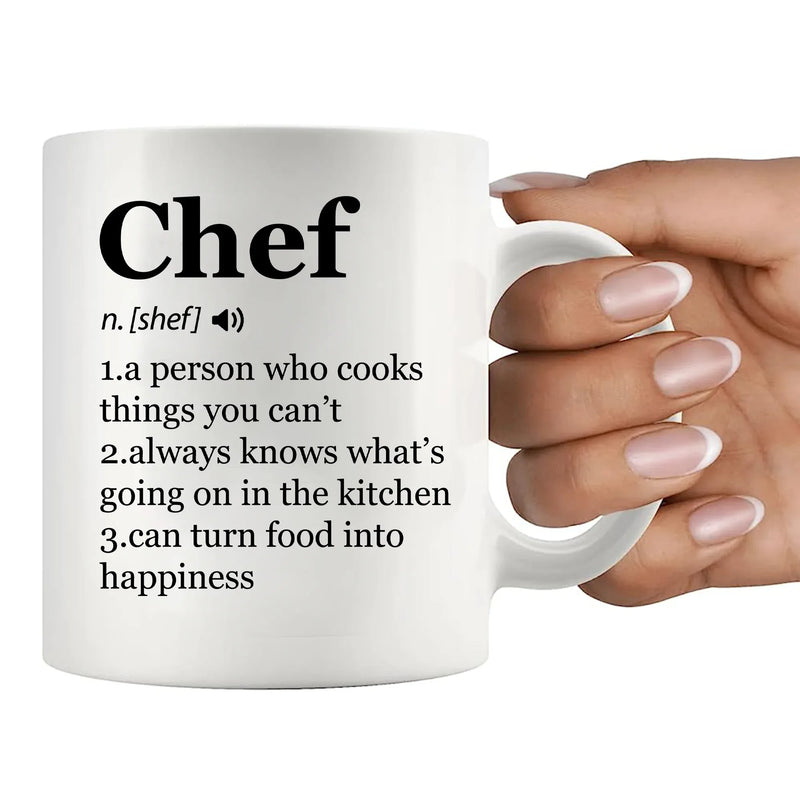 Chef Definition Mug Chef Gifts Ceramic Mug 11oz White - Panvola