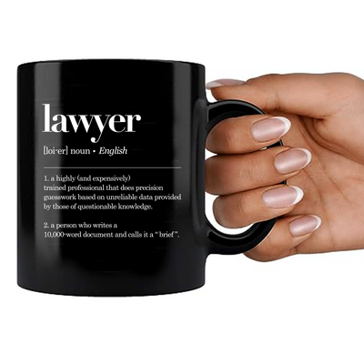 Lawyer Definition Ceramic Mug 11 oz Black