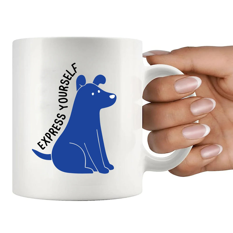 Express Yourself Ceramic Mug 11 oz White - Panvola