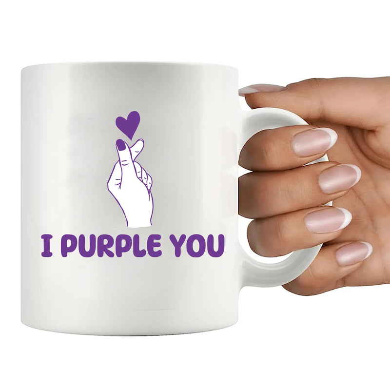 I Purple You Ceramic Mug 11 oz White - Panvola