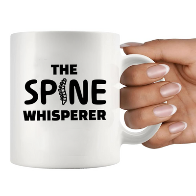 The Spine Whisperer Ceramic Mug 11 oz White