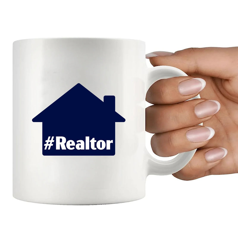 Hashtag Realtor Ceramic Mug 11 oz White - Panvola
