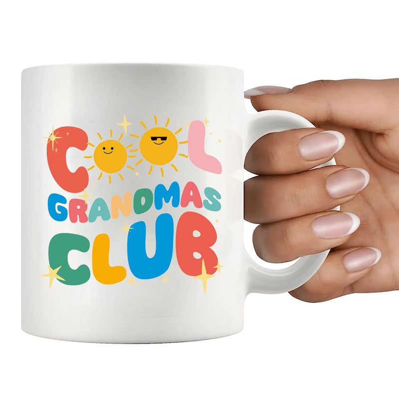 Cool Grandma Club Ceramic Mug 11 oz White - Panvola