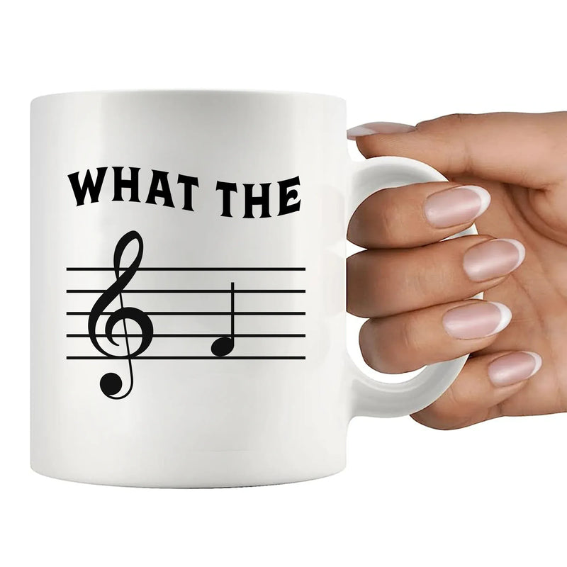 What the F Ceramic Mug 11 oz White - Panvola