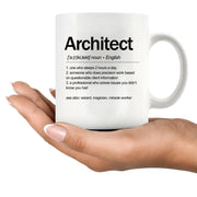 Architect Definition Ceramic Mug 11 oz white - Panvola