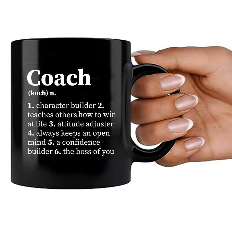 Coach Definition Mug 11 oz Black