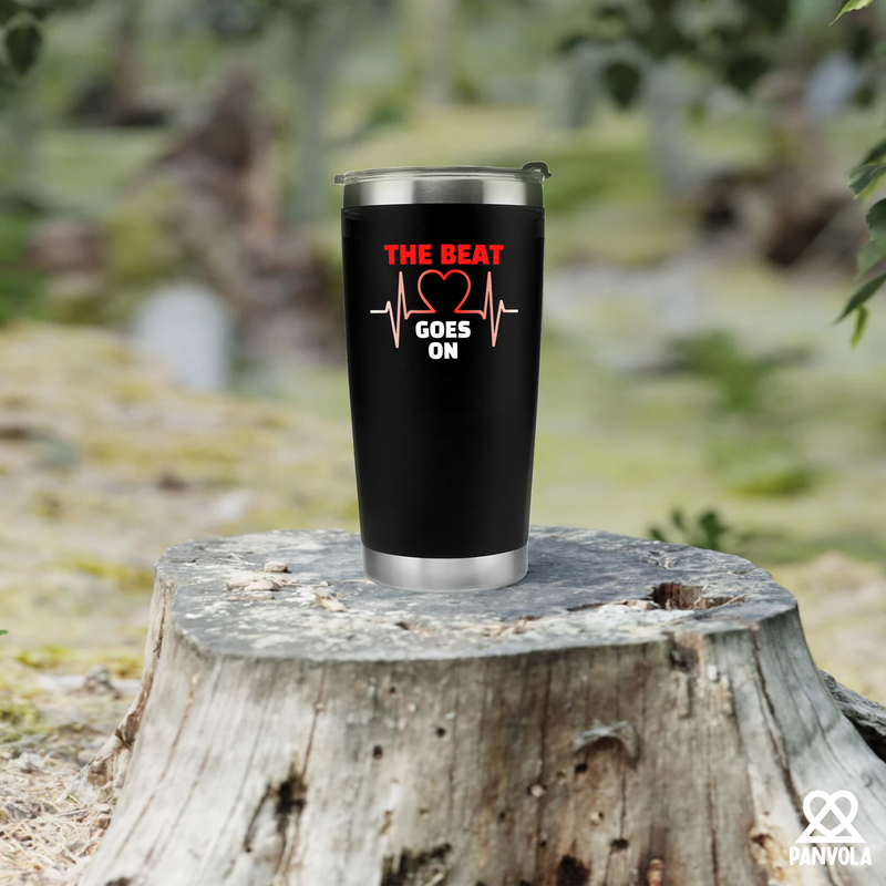 Panvola The Beat Goes On Heart Surgery Gifts Tumbler